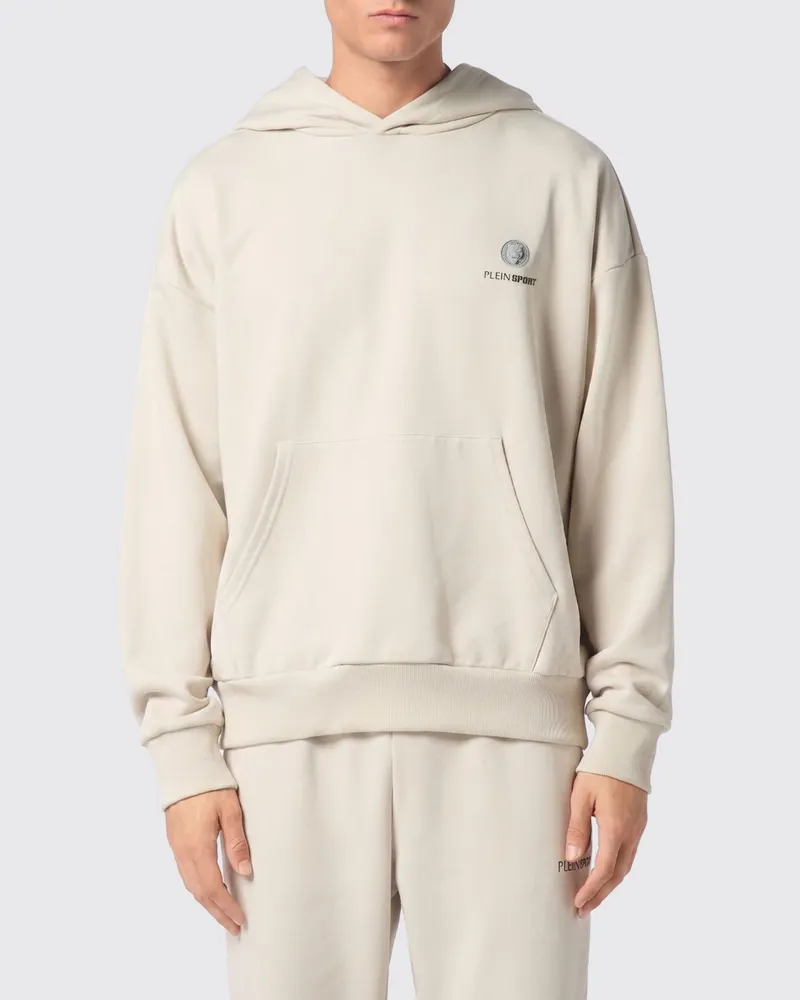 Philipp Plein Kapuzen-Sweatshirt aus Baumwolle mit Logo Grau