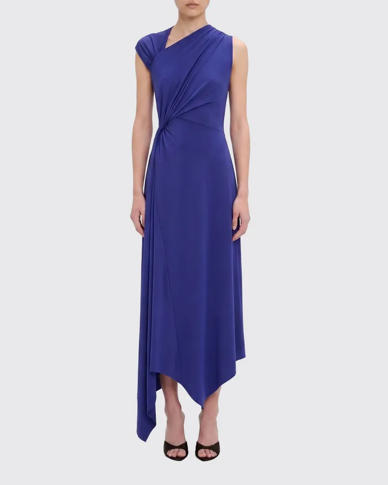 Victoria Beckham Kleid damen Blau