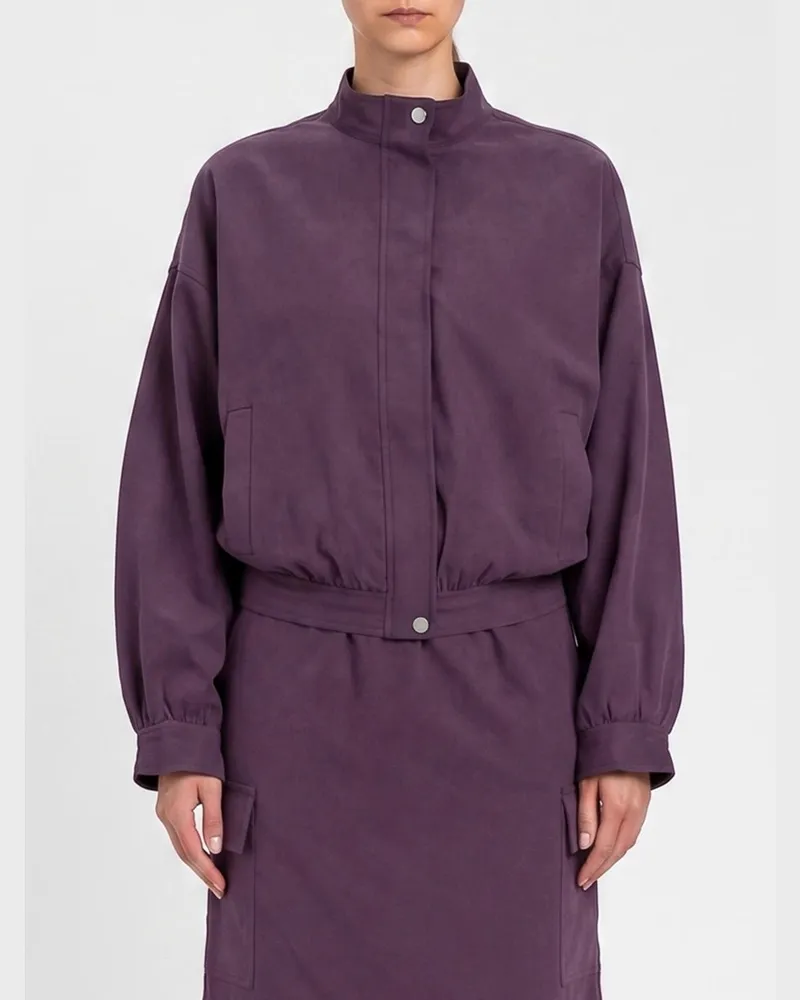 Twin-Set Jacke aus Baumwollmischung Violett