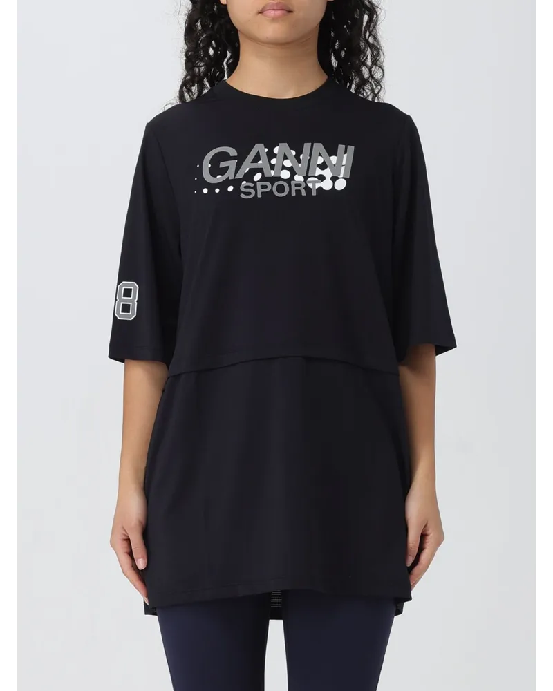 Ganni T-shirt Schwarz