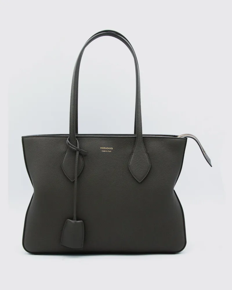 Ferragamo Schultertasche damen Grau