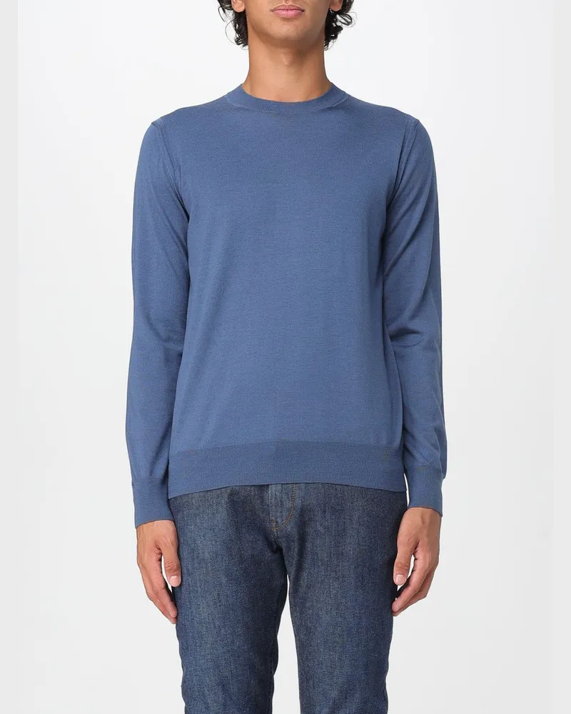 Paolo Pecora Milano Pullover herren Blau