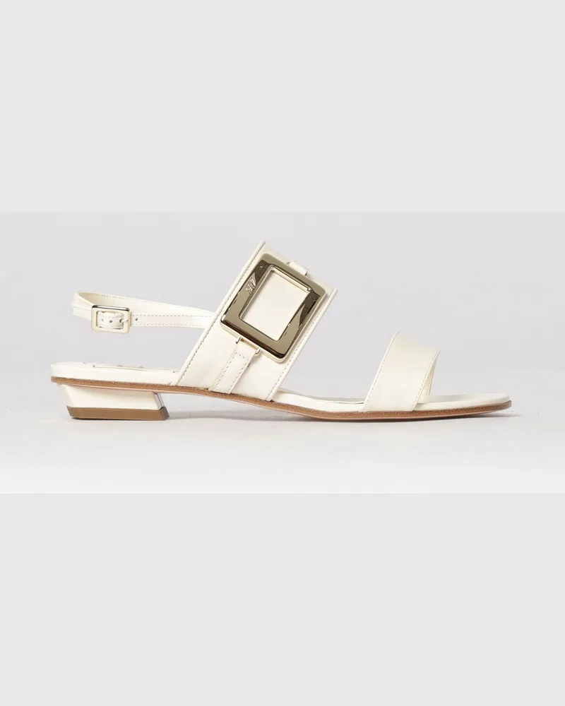 Roger Vivier Belle Vivier Ledersandale Yellow