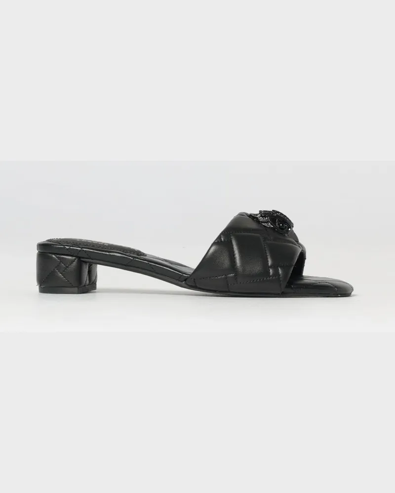 Kurt Geiger Kensington Gesteppte Leder Mules Schwarz
