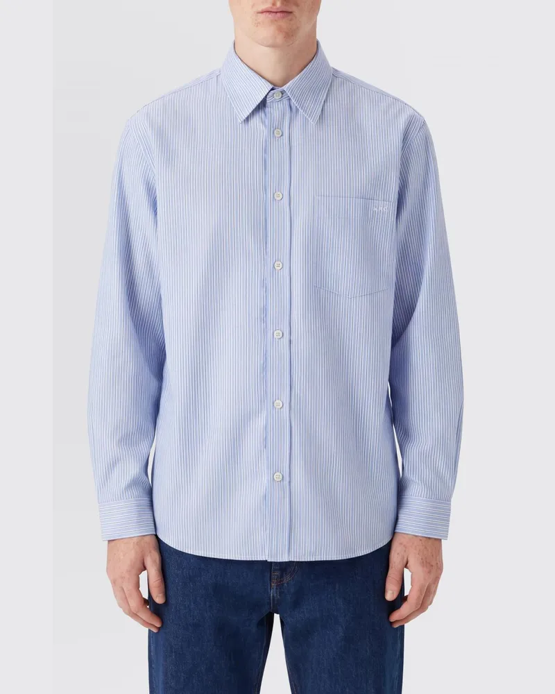 A.P.C. Hemd herren Blau