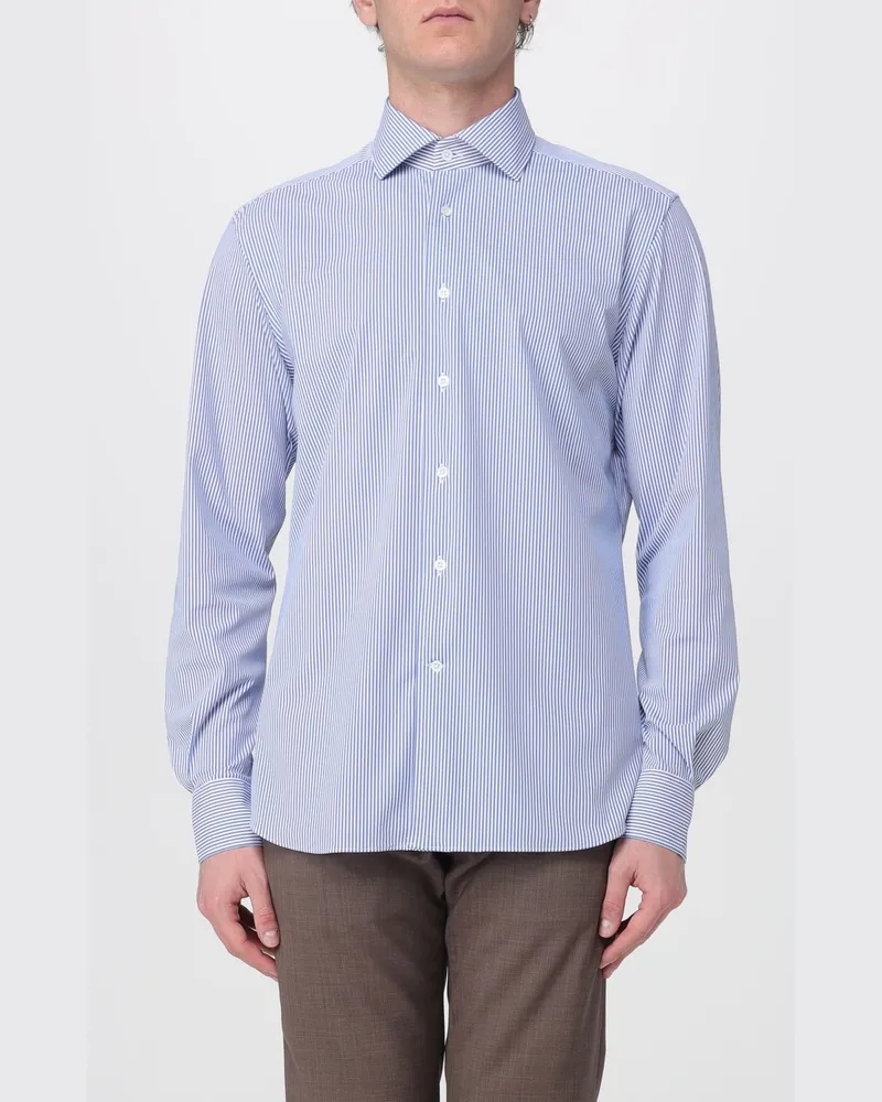 Corneliani Gestreiftes klassisches Hemd Fa02