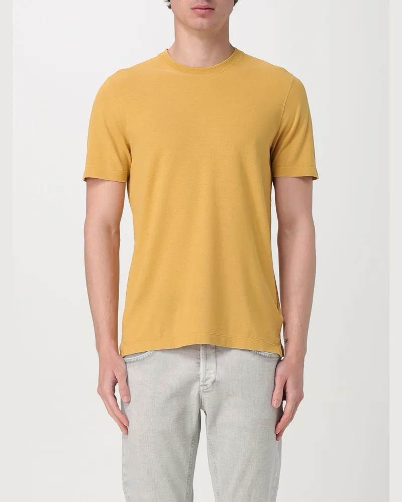 Zanone T-shirt herren Gelb