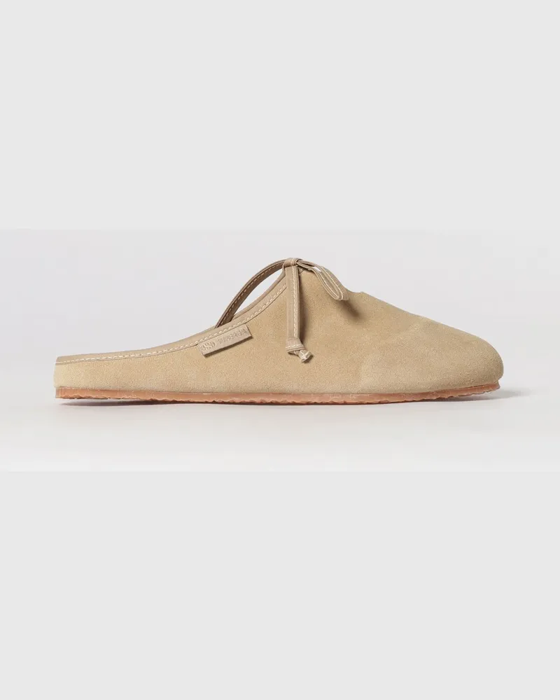 Superga Slipper aus Wildleder mit Schleife Beige