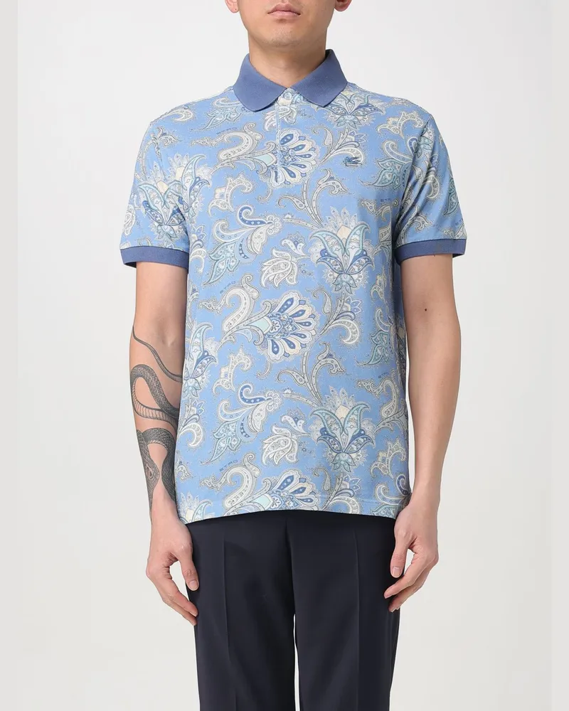 Etro Polo herren Hellblau