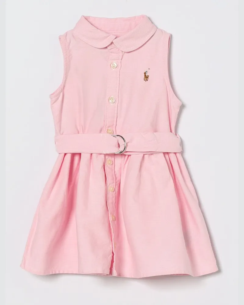 Ralph Lauren Baumwoll Hemdblusenkleid Pink