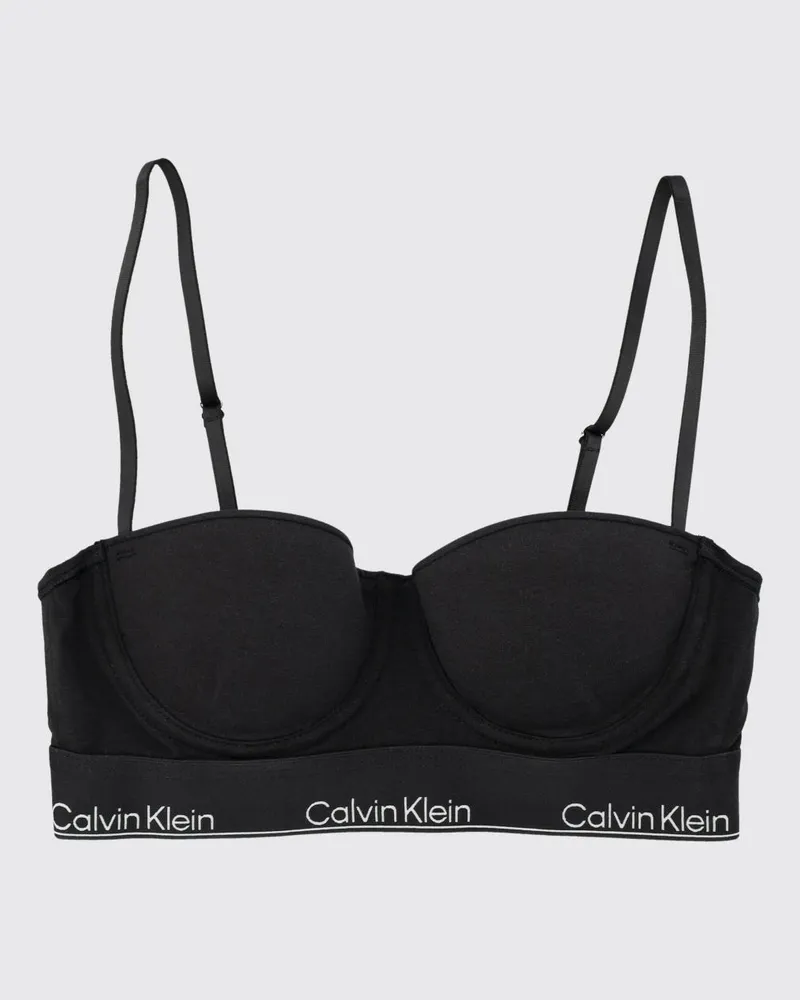 Calvin Klein BH aus Baumwollmischung Schwarz
