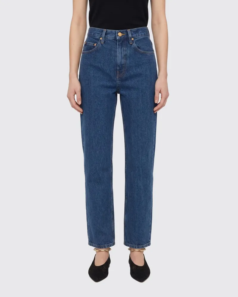Jil Sander Straight Jeans aus Baumwolldenim Denim
