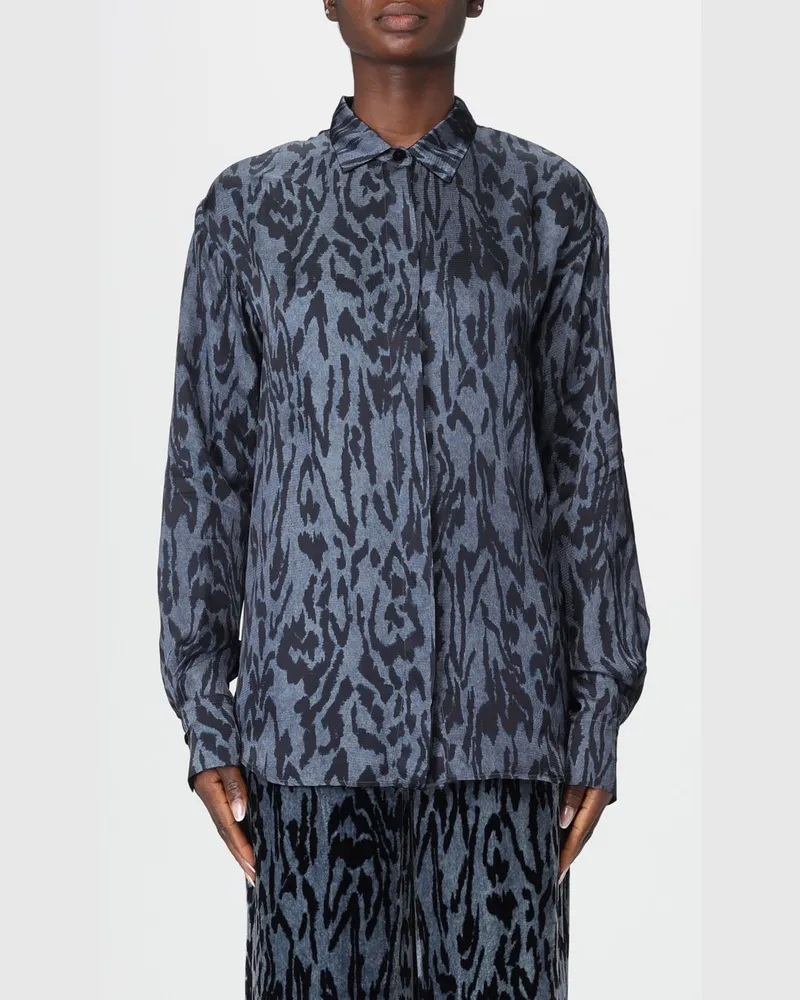 forte_forte Hemdbluse damen Blau