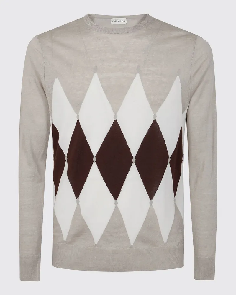 Ballantyne Strickjacke herren Grau