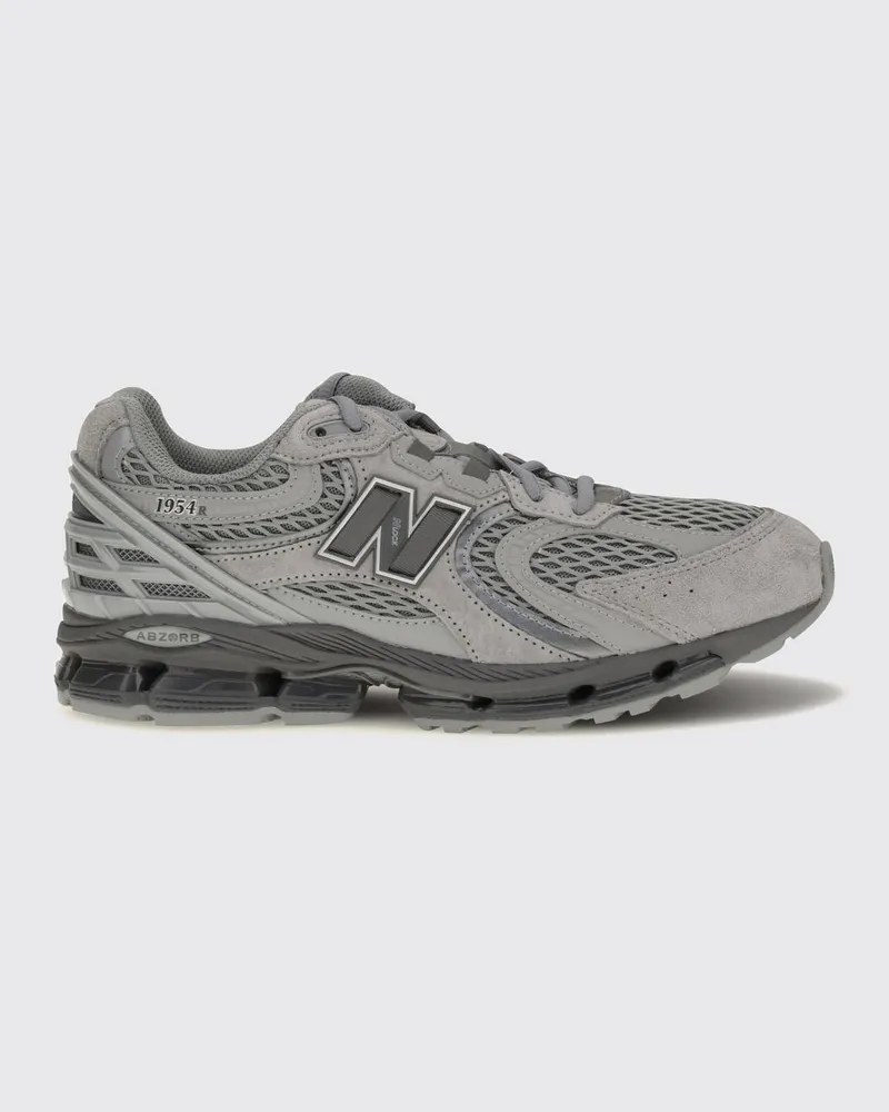 New Balance 1954R Low-Top-Sneaker aus Veloursleder und Mesh mit seitlichem Logo Grau