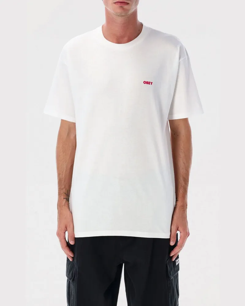 Obey T-shirt herren Weiß