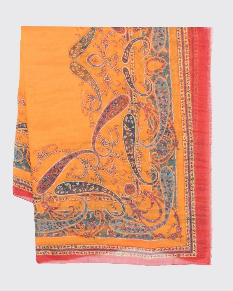 Etro Paisley-Modal-Schal Bunt