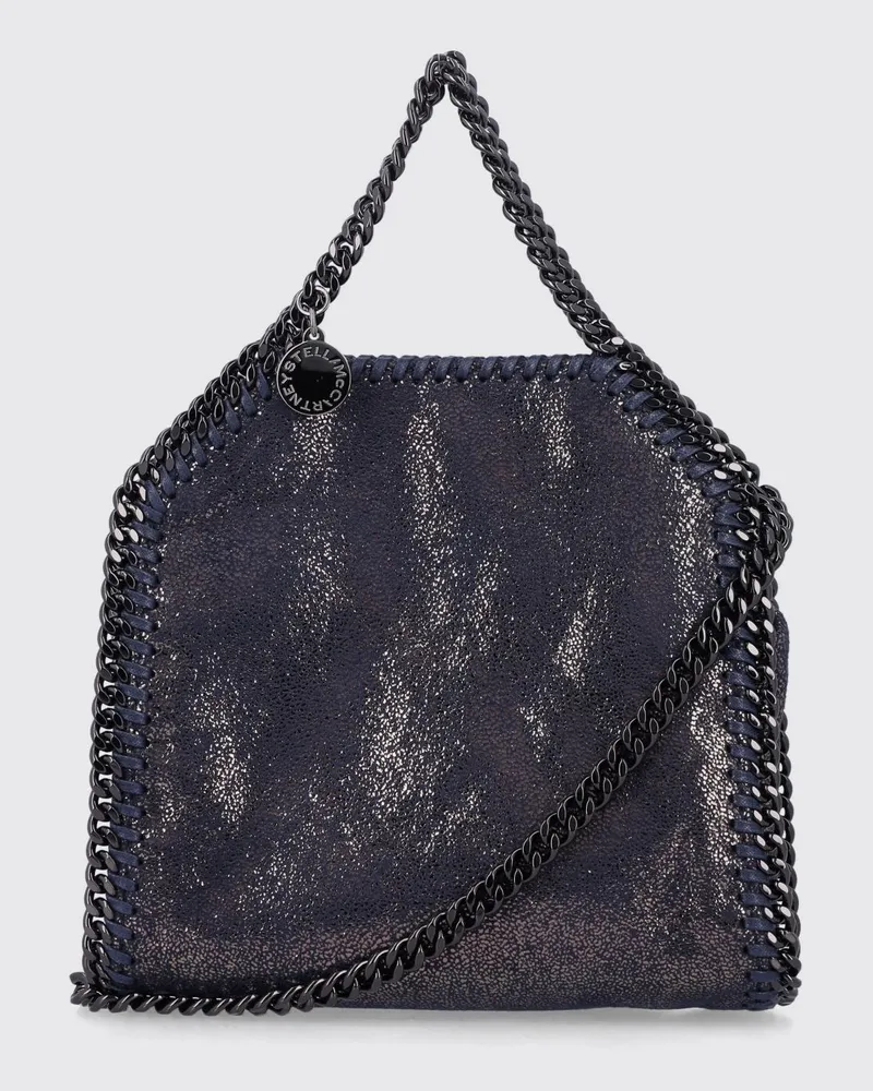 Stella McCartney Falabella Mini-Handtasche mit Kettenbesatz und -riemen Blau