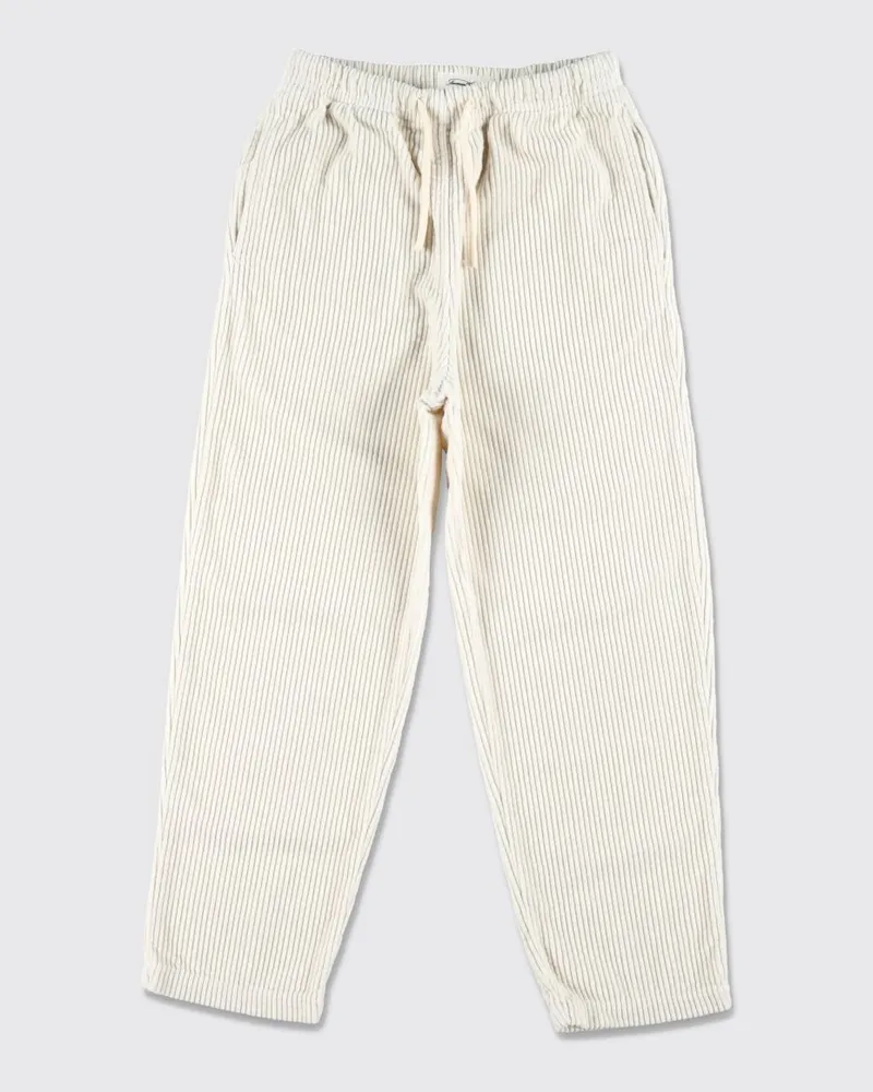 American Vintage Gestreifte Jogginghose aus Bio-Baumwolle für Jungen Beige