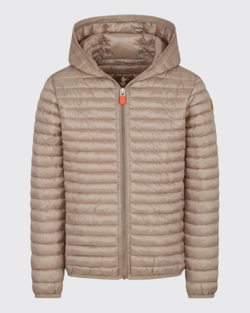 Save The Duck Daunenjacke aus Nylon mit Kapuze Beige