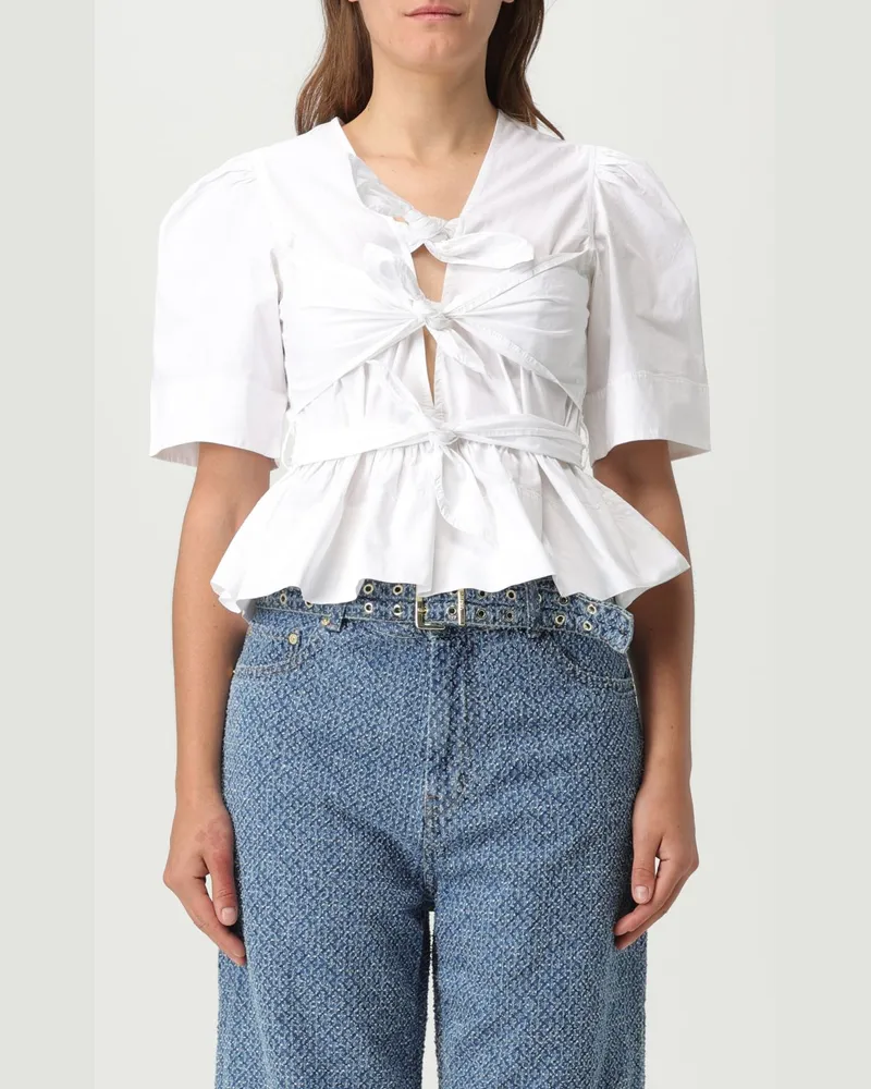 Ganni Hemdbluse damen Weiß