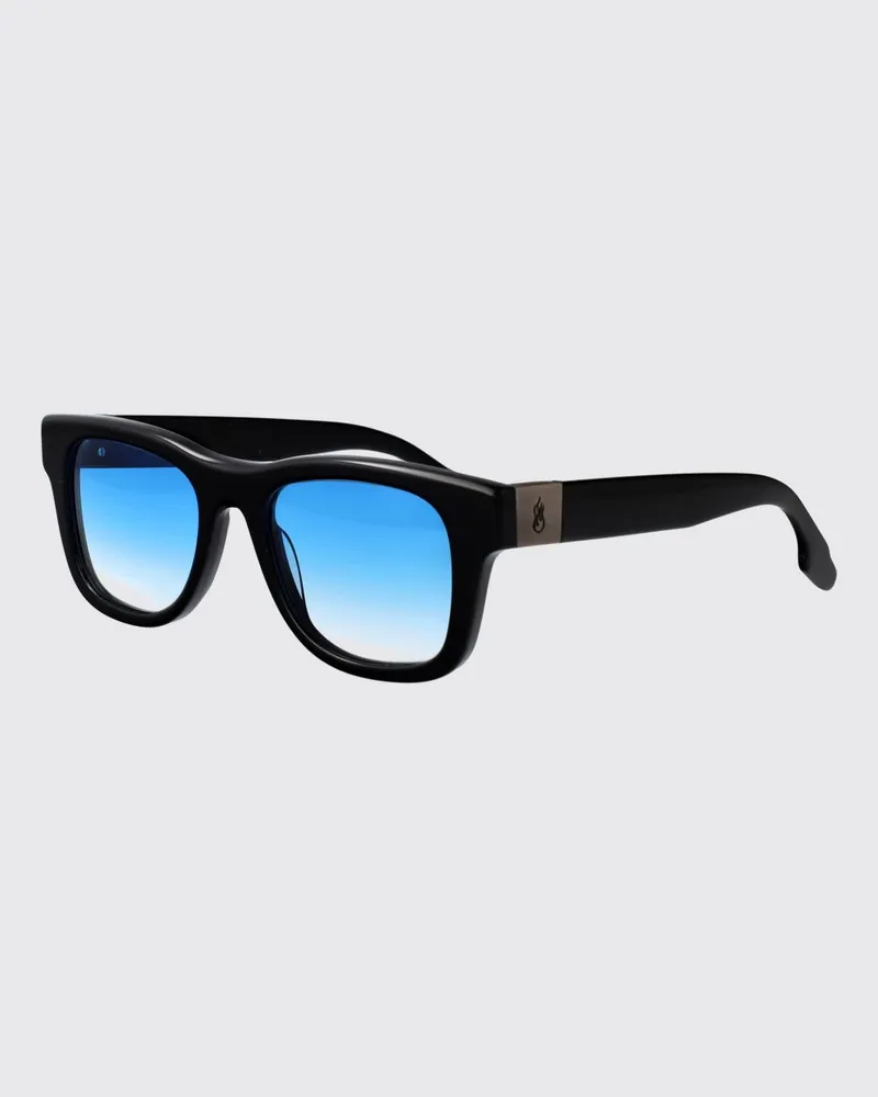 Vision Of Super The Way Monogramm-Acetat-Aviator-Sonnenbrille von Blau