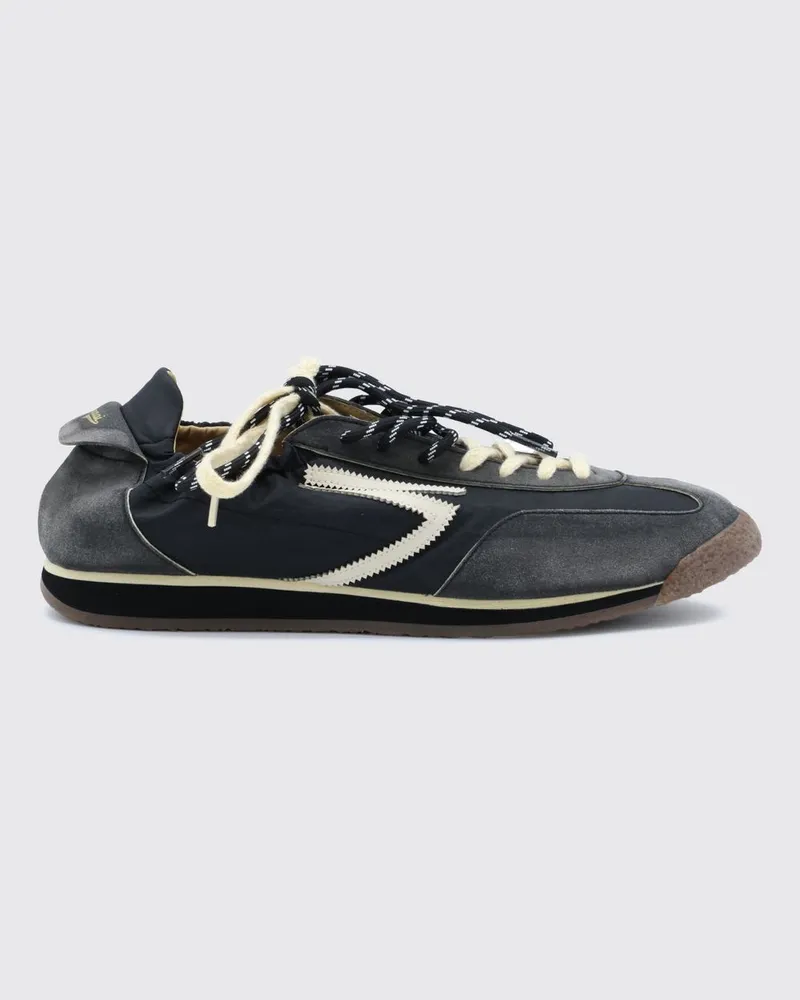 Puraai Panther Low-Top-Sneaker aus veganem Leder und recyceltem Nylon Schwarz