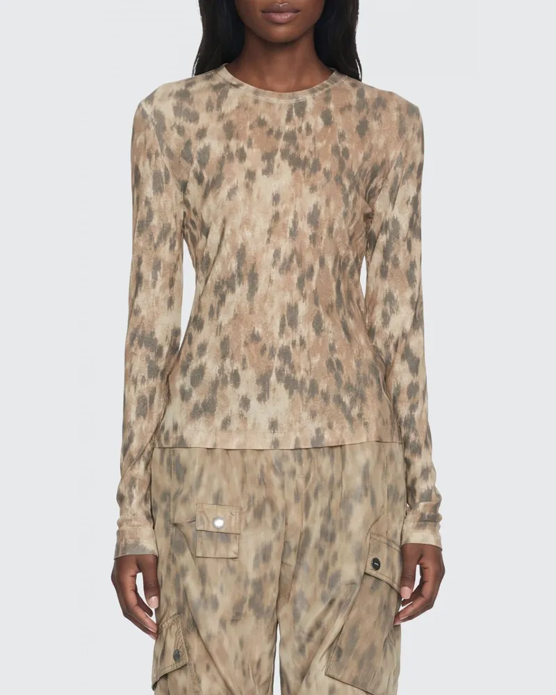 Ganni Top damen Beige