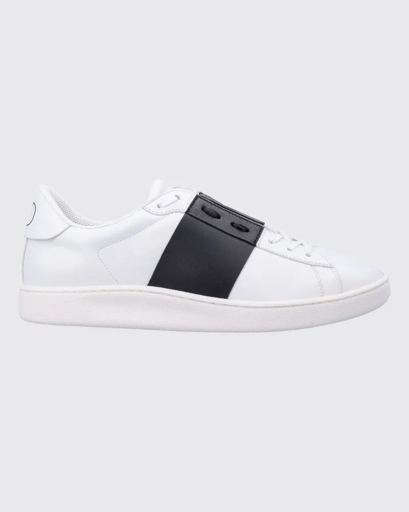 Valentino Garavani Open Royco Sneakers aus glattem Kalbsleder mit VLogo Signature Weiß