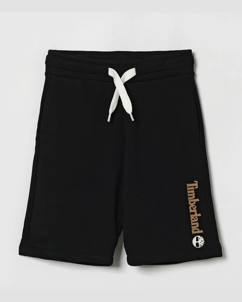 Timberland Baumwoll-Jogging-Shorts mit Logo Schwarz