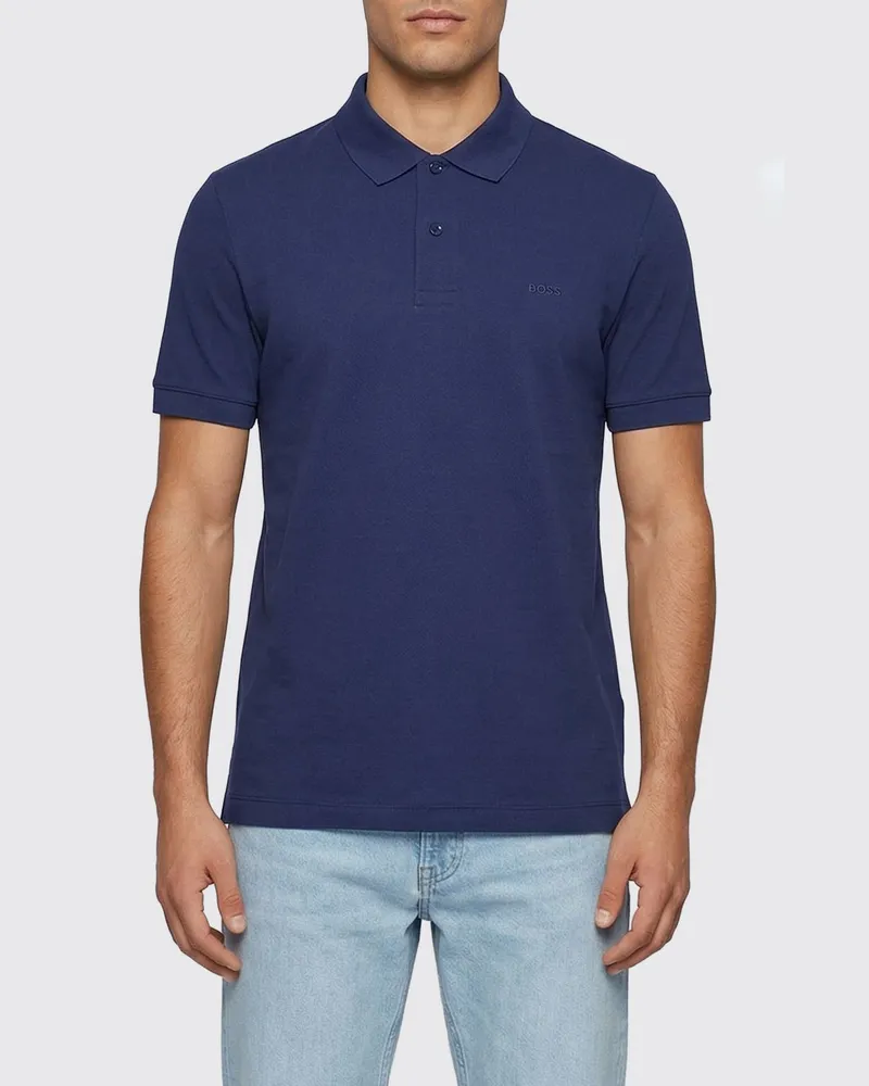 HUGO BOSS Polo herren Blau