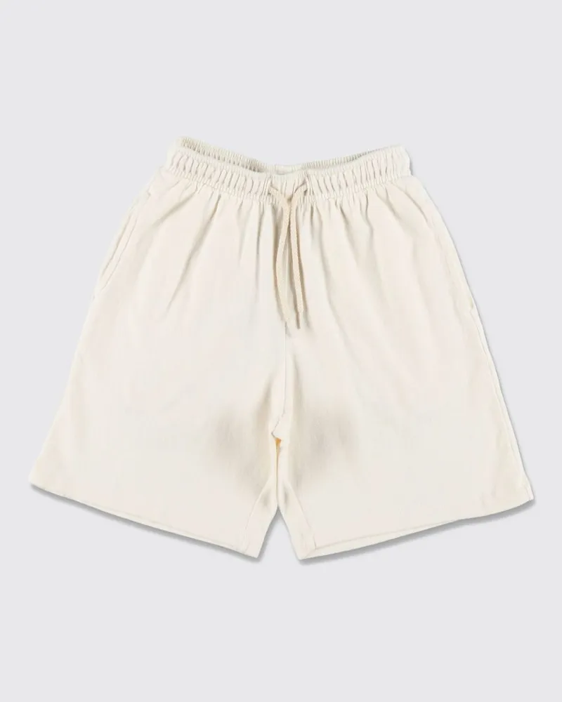 American Vintage Jogging-Shorts von für Jungen aus Jersey mit Kordelzug in der Taille Beige