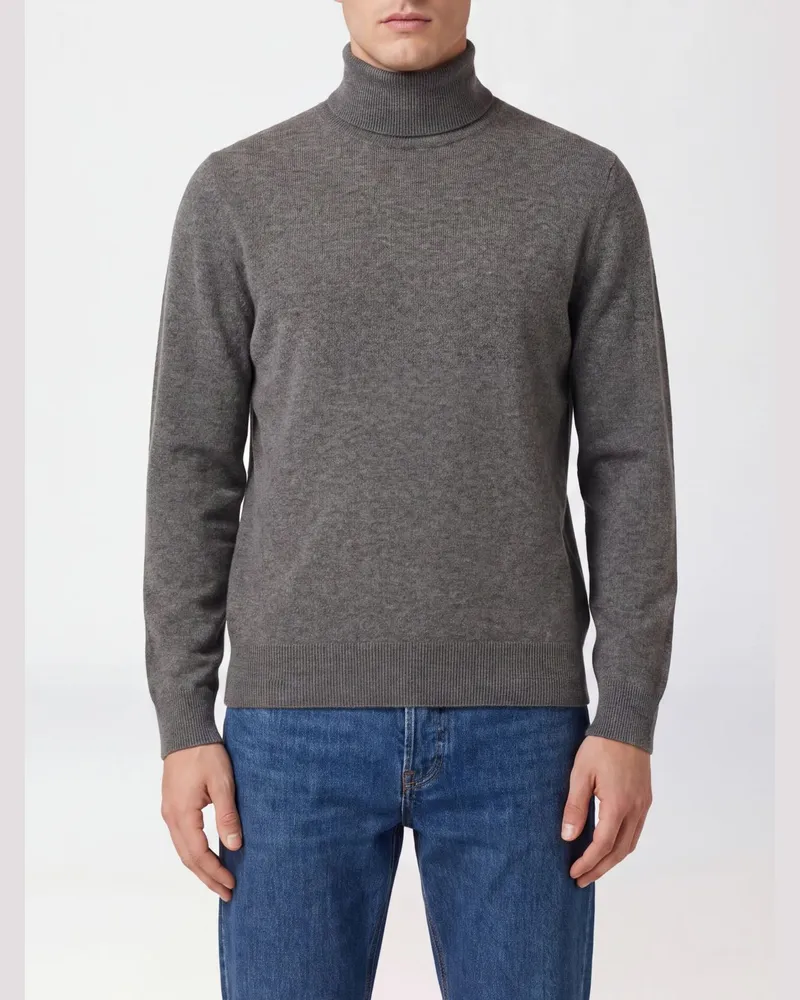 Brunello Cucinelli Slim Fit Rollkragenpullover aus Wollmischung Grau