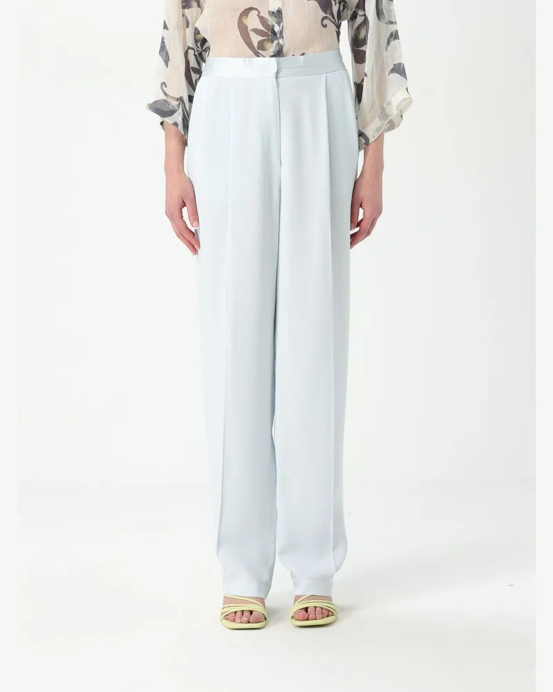 forte_forte Hose damen Hellblau