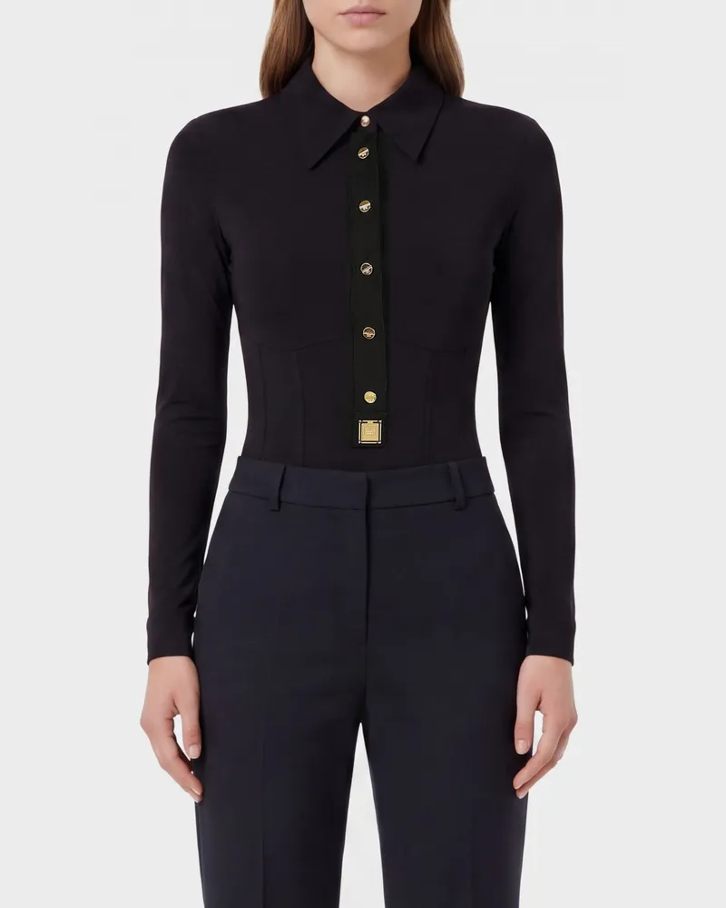 Elisabetta Franchi Hemdbluse damen Schwarz