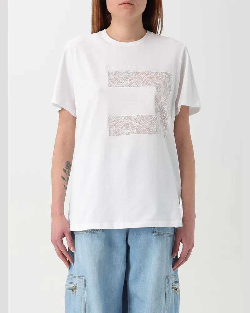Elisabetta Franchi T-shirt damen Weiß