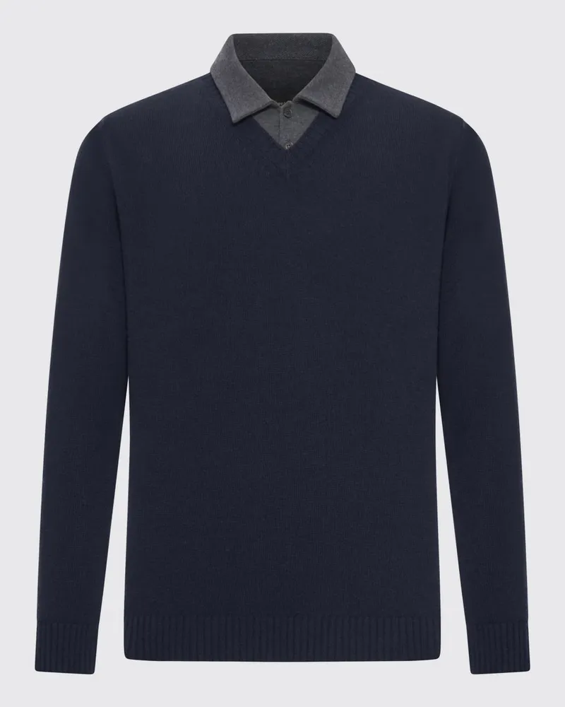 Roberto Collina Pullover herren Blau