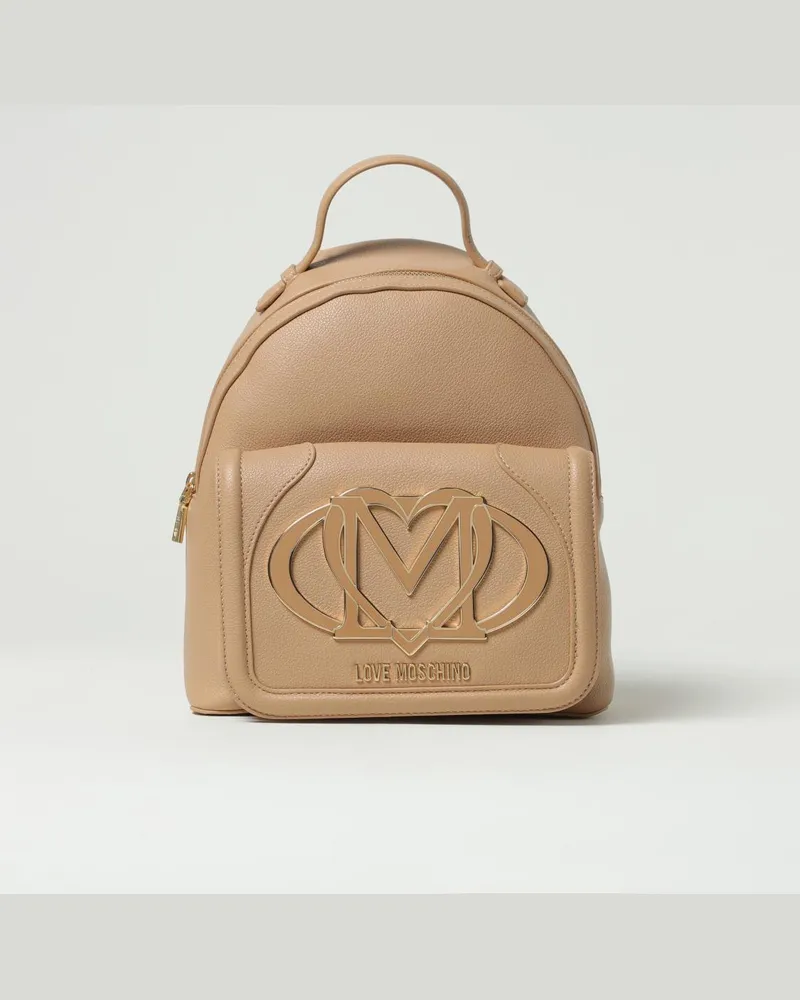Moschino Rucksack damen Beige