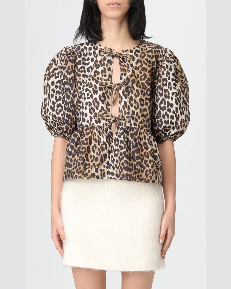 Ganni Top damen Braun