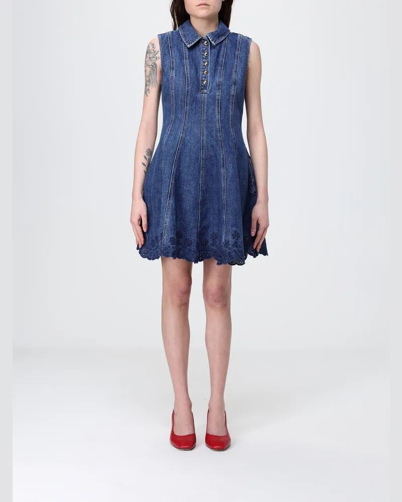 Self-Portrait Kleid damen Blau