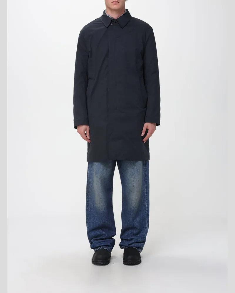 Tintoria Mattei Mantel herren Schwarz