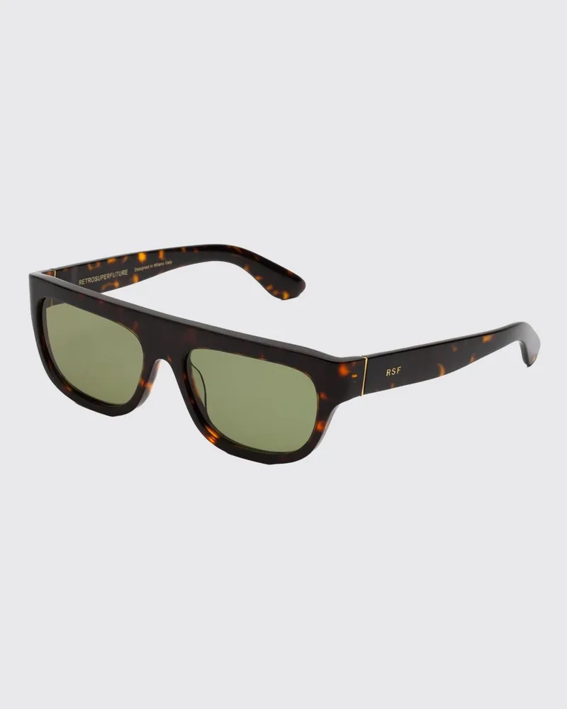 RETROSUPERFUTURE Serioso Aviator-Sonnenbrille von aus Schildpatt-Acetat Weiß