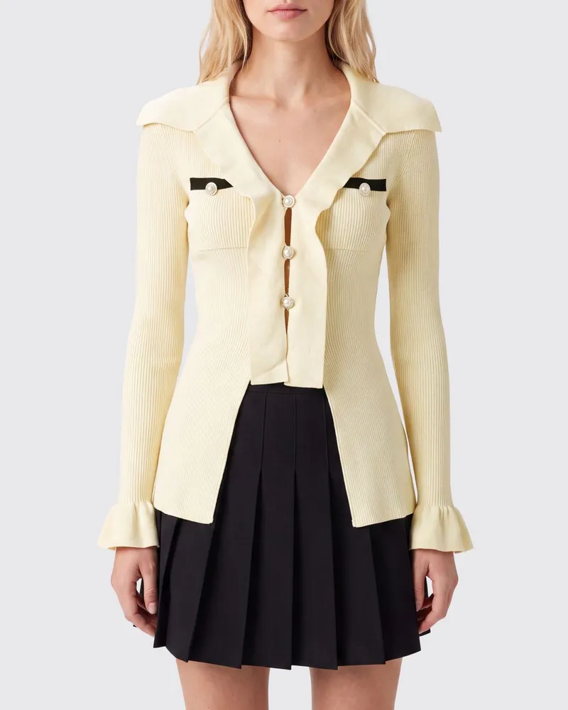 Self-Portrait Pullover damen Gelb