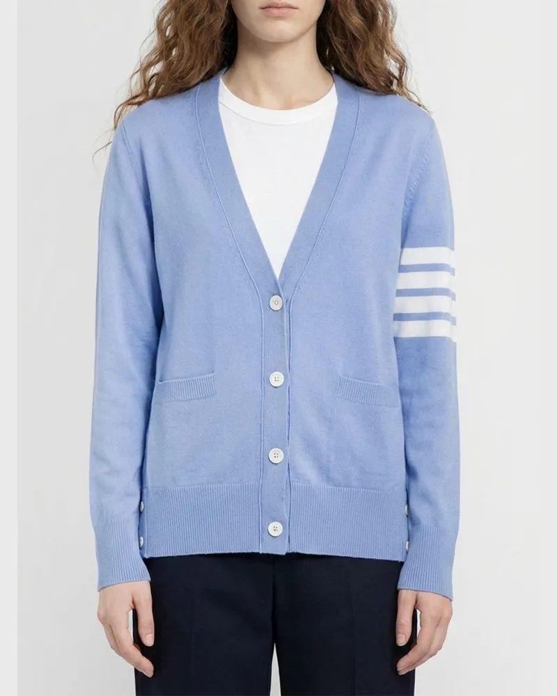 Thom Browne Strickjacke damen Hellblau