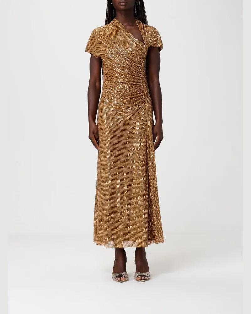 Self-Portrait Kleid damen Gold