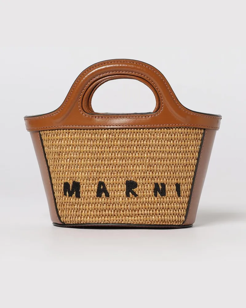 Marni Schultertasche damen Natural