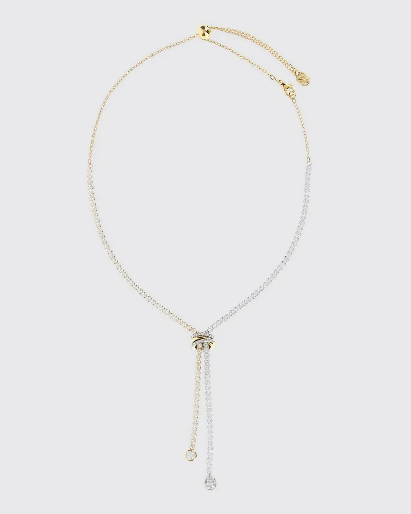 Swarovski Hyperbola Halskette aus 18k vergoldetem Metall mit Kristallen Durchsichtig