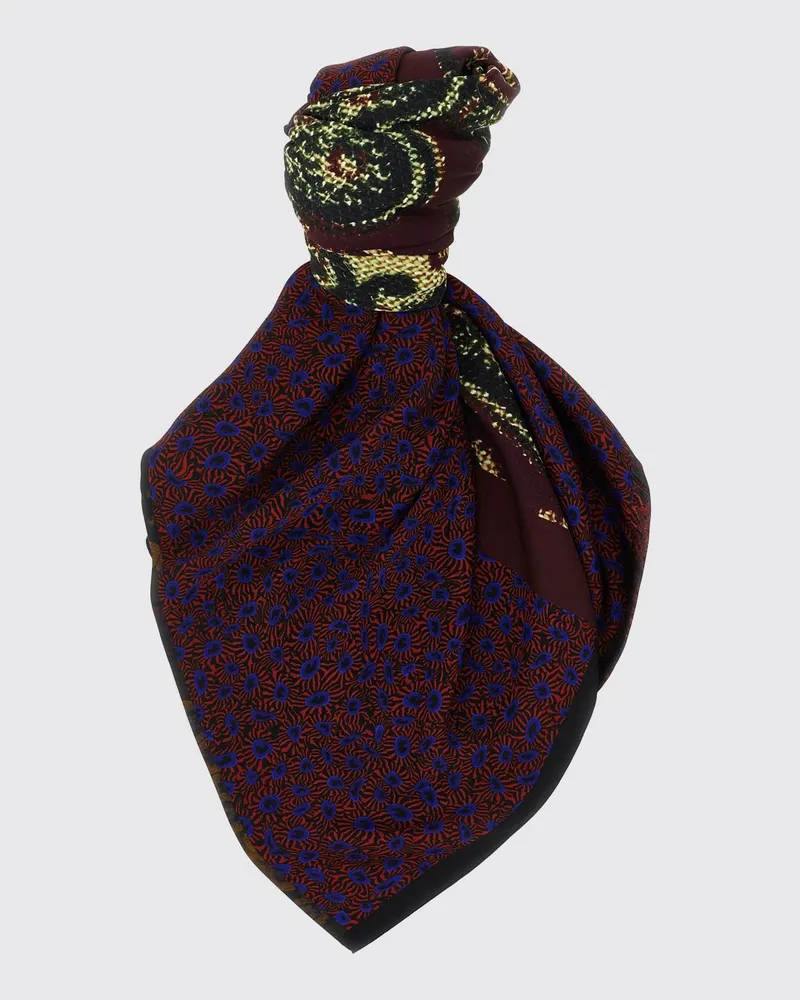 Dries van Noten Viskose-Tuch mit floralem und ethnischem Print Fa01
