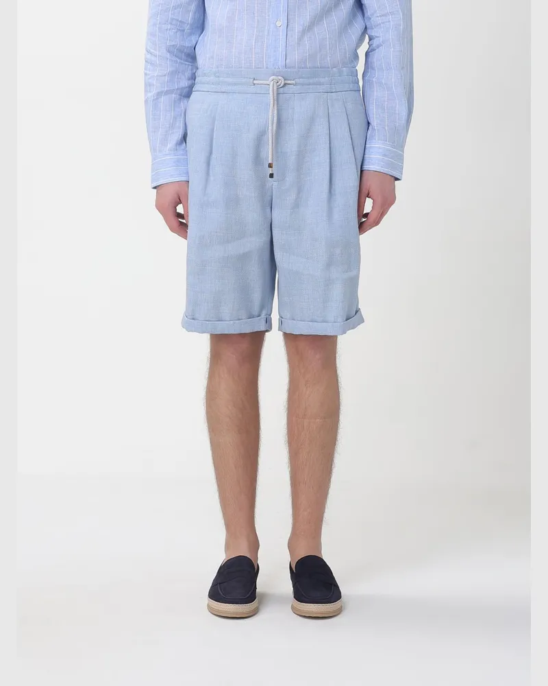 Brunello Cucinelli Shorts herren Hellblau