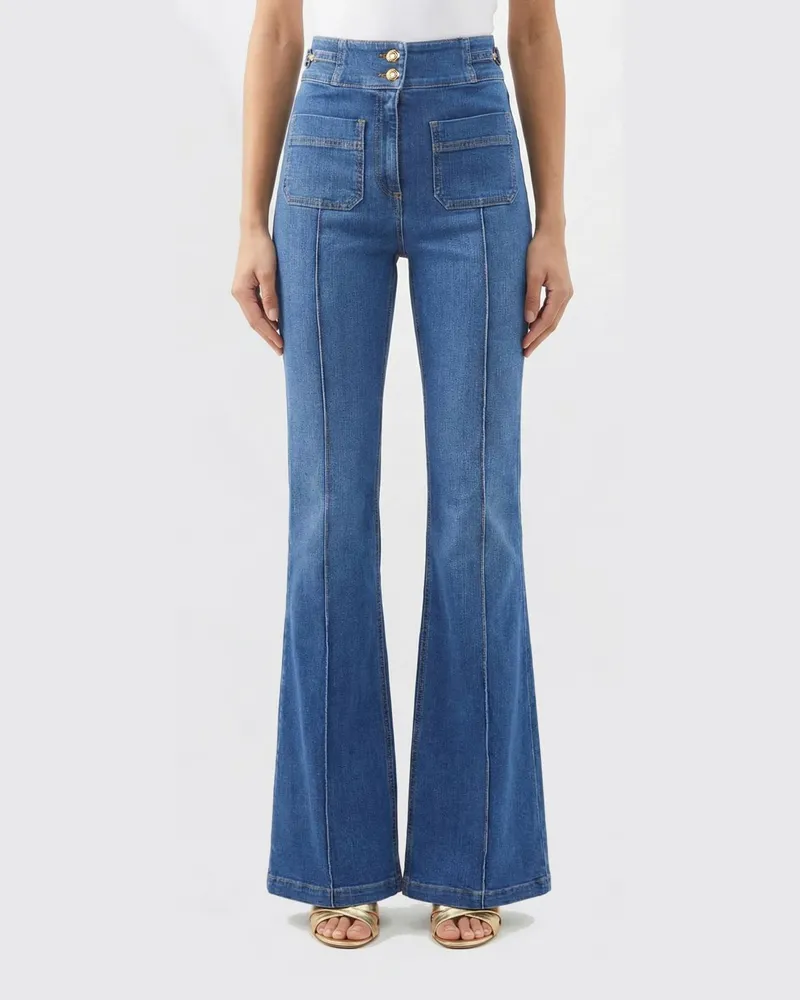 Elisabetta Franchi Jeans damen Blau